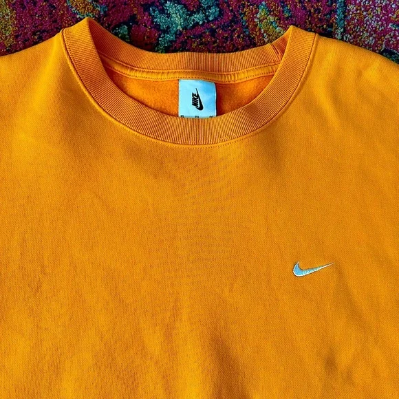 Nike | Men's Vibrant Tangerine Orange Phoenix Fleece Crewneck Sweatshirt size XL - Picture 8 of 12